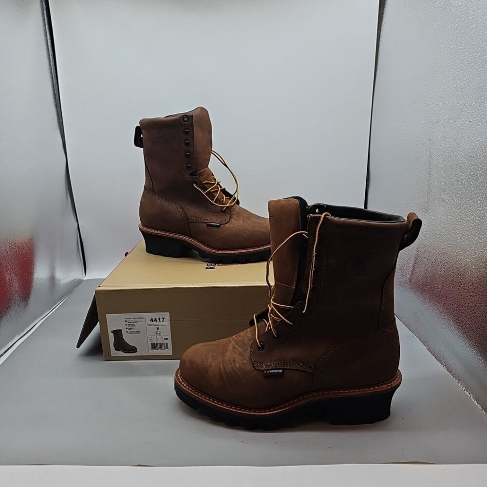 Red Wing Shoes Size 9 E Mens Loggermax 9" Logger Steel Toe Boot 4417